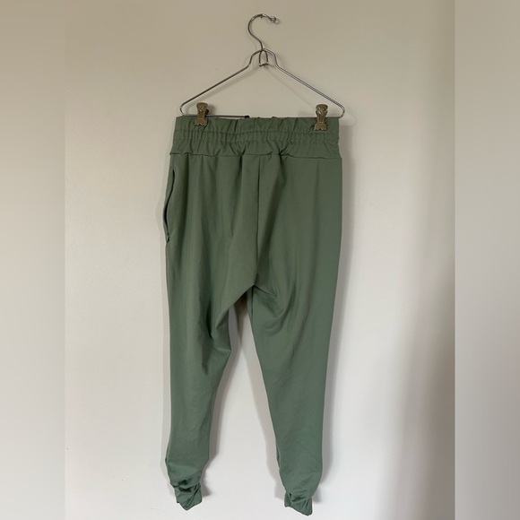 Gymshark Whitney Simmons Jogger Pants Women Size S Fitted Ruched Moss Green​ - Picture 12 of 13